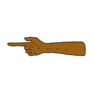pointing hand comic cartoon N3