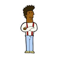 comic cartoon annoyed man N13