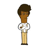 comic cartoon annoyed man N14