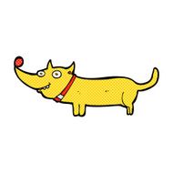 comic cartoon happy dog N10
