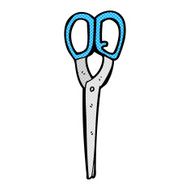 comic cartoon scissors N8