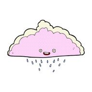 comic cartoon rain cloud N4