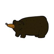funny comic cartoon black bear N3