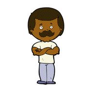 comic cartoon manly mustache man N2