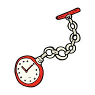 comic cartoon old pocket watch N2