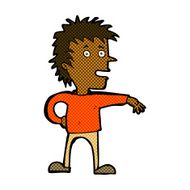 comic cartoon man making dismissive gesture N4