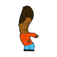 comic cartoon man with no worries N2