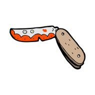 comic cartoon bloody folding knife N3