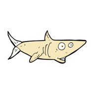 comic cartoon happy shark N2