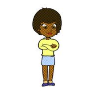 comic cartoon proud woman N4