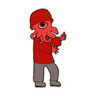 comic cartoon alien man N2