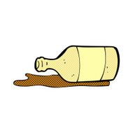 comic cartoon spilled beer N4