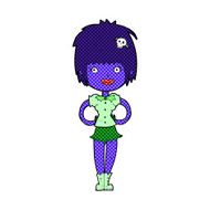 comic cartoon happy vampire girl N7