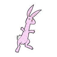 comic cartoon rabbit N15