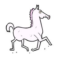 comic cartoon horse N6
