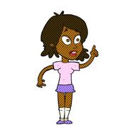 comic cartoon woman asking question N5