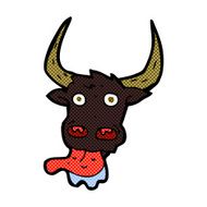 comic cartoon cow face N2