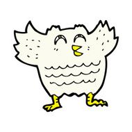 comic cartoon black bird