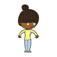 comic cartoon woman staring N6