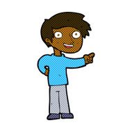 comic cartoon man pointing N32
