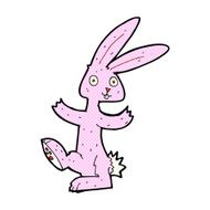 comic cartoon rabbit N16