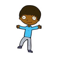 comic cartoon happy boy N34