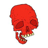 comic cartoon spooky skull N25