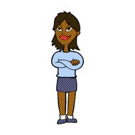 comic cartoon proud woman N5