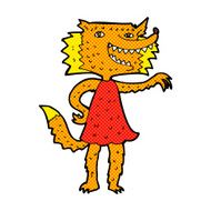 comic cartoon fox girl