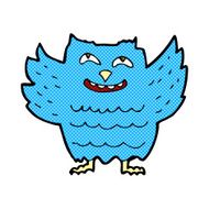 comic cartoon happy owl N2