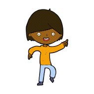 comic cartoon man pointing N34