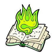 comic cartoon magic spell book N4
