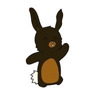 comic cartoon happy rabbit N2