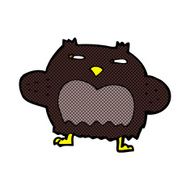 comic cartoon suspicious owl N2