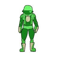 comic cartoon astronaut N19