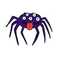 comic cartoon gross halloween spider N4