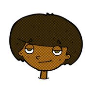 comic cartoon smug looking boy N2
