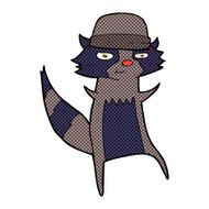 comic cartoon raccoon N2