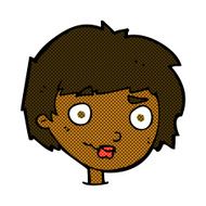 comic cartoon confused woman N15