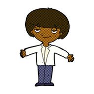 comic cartoon smug boy N2