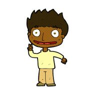 comic cartoon happy boy N36