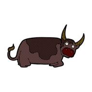 comic cartoon bull N6