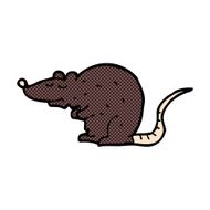 comic cartoon black rat