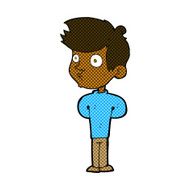 comic cartoon boy staring N3