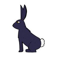 comic cartoon rabbit N17