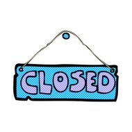 comic cartoon closed shop sign N2