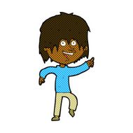 comic cartoon happy boy N37