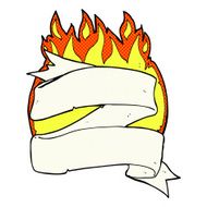 heraldry scroll comic cartoon N2