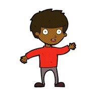 comic cartoon happy boy N38