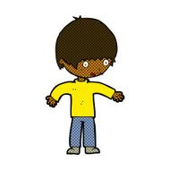 comic cartoon confused boy N2
